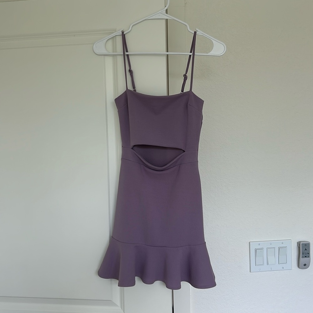 LUCY IN THE SKY Light Purple Mini Dress